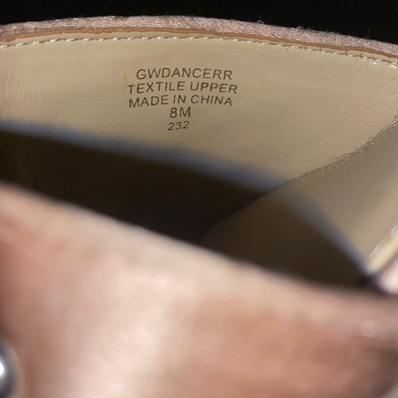 Guess Dancerr Embellished Pearl Crystal Blush Pink Block Heel Sandals - 8 - Picture 12 of 16